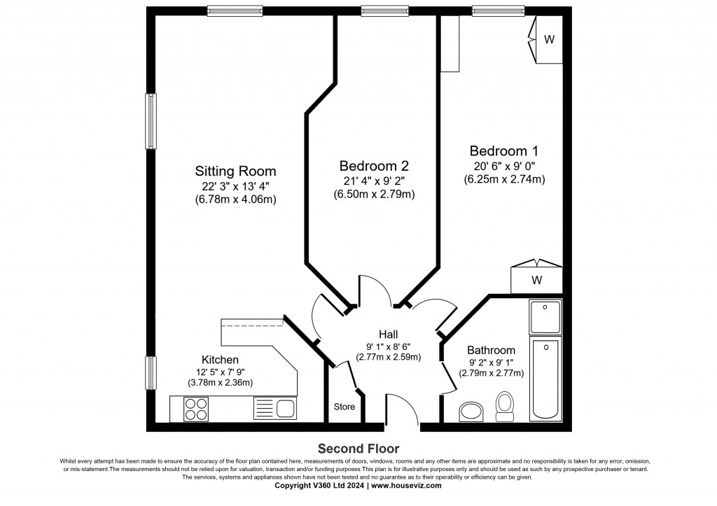 Floorplans For Sutton Court, Cornmill Walk, Sutton-in-Craven