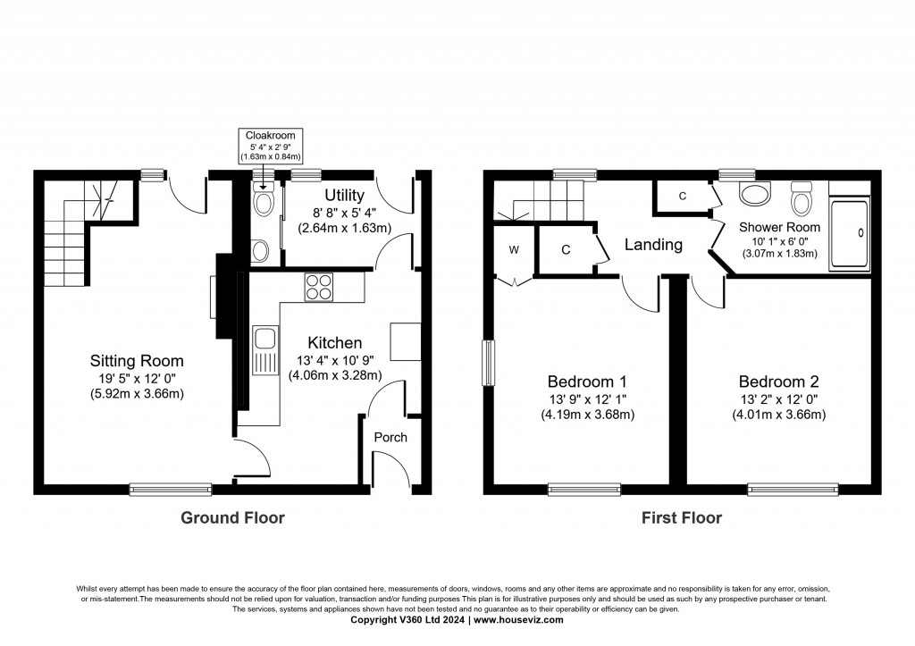 Floorplans For Meadow Lane, Cononley