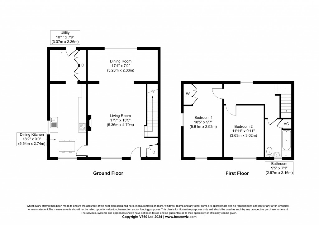 Floorplans For West Lane, Sutton-in-Craven