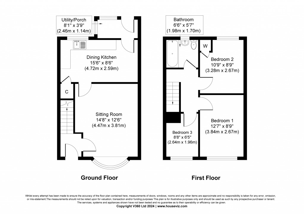 Floorplans For Park Road, Cross Hills