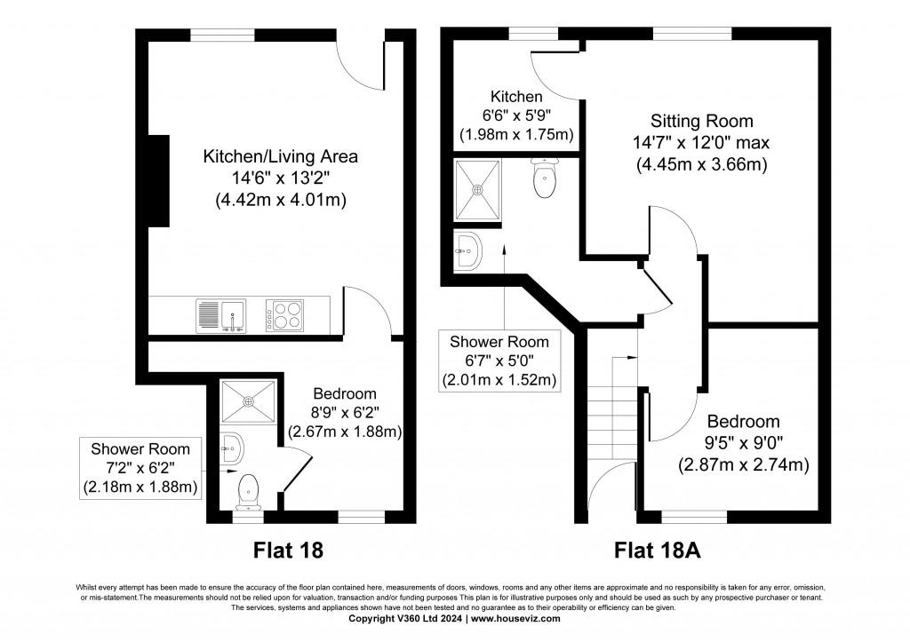 Floorplans For & 18a Briggate, Silsden