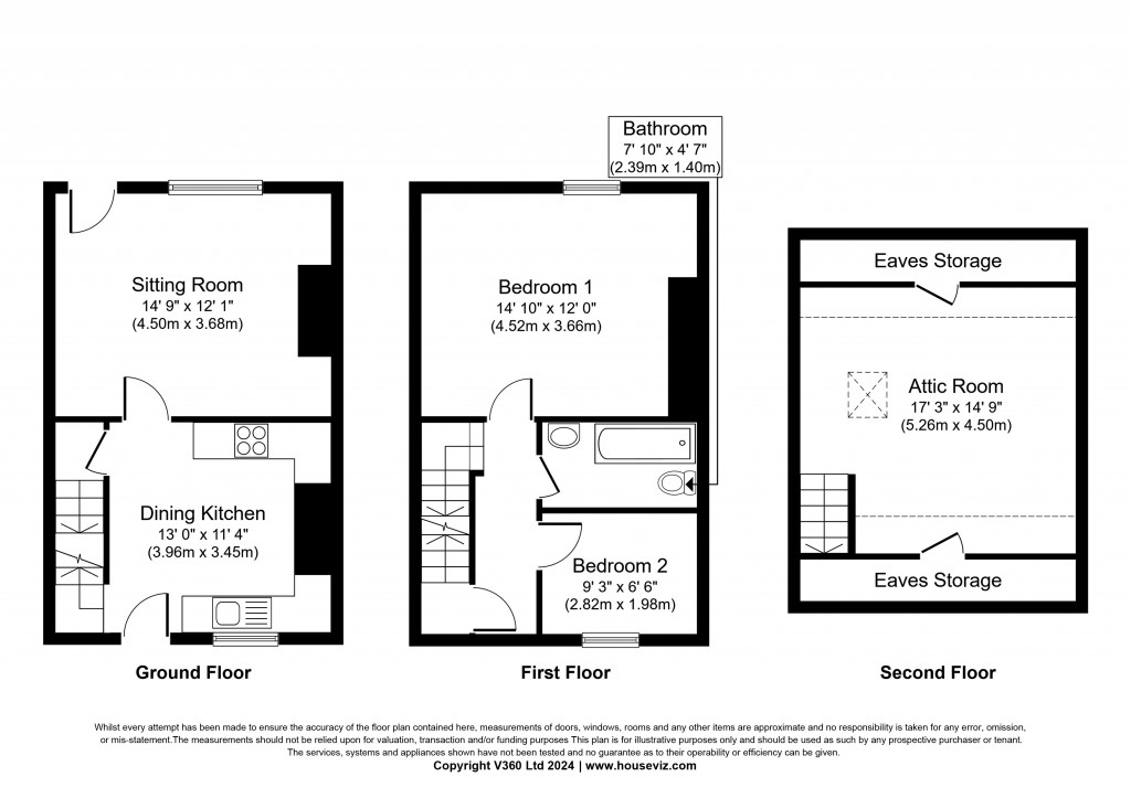 Floorplans For Wilson Street, Sutton-in-Craven