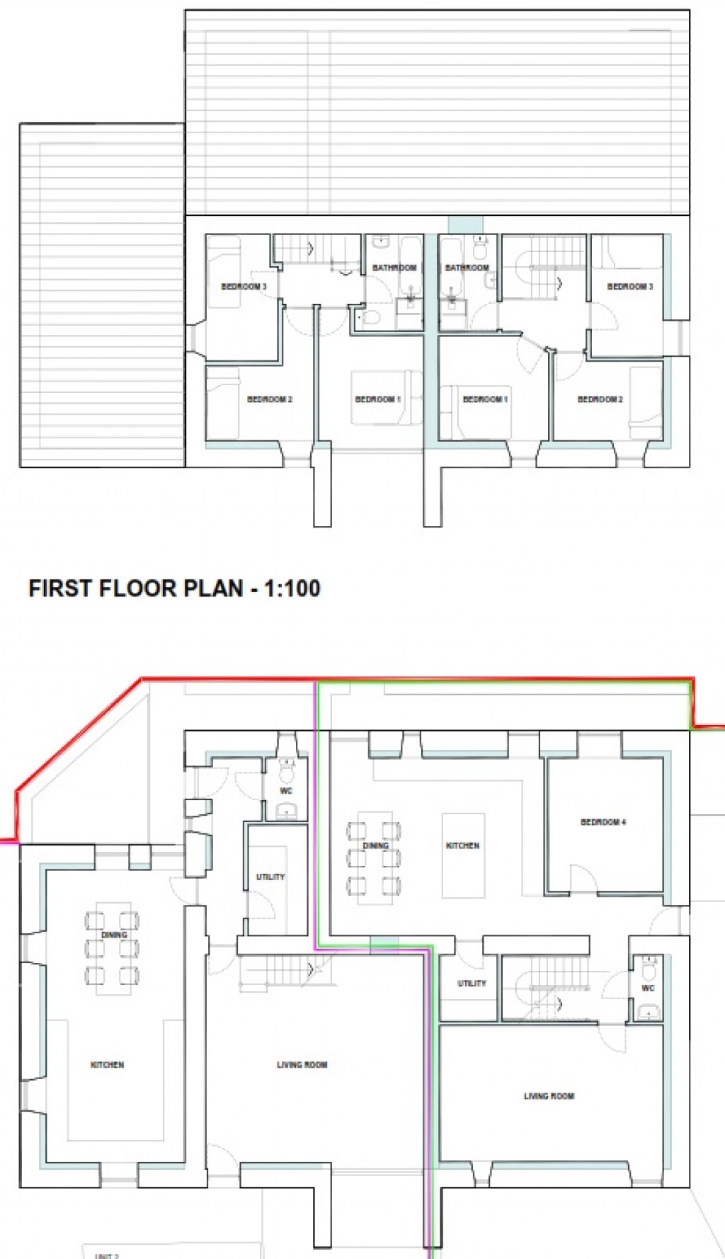 Floorplans For Woodside Farm Barns, Cowling