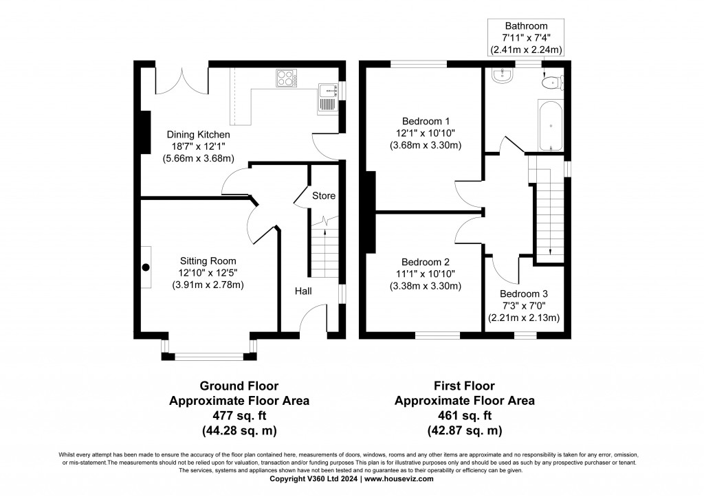 Floorplans For Keighley Road, Cowling