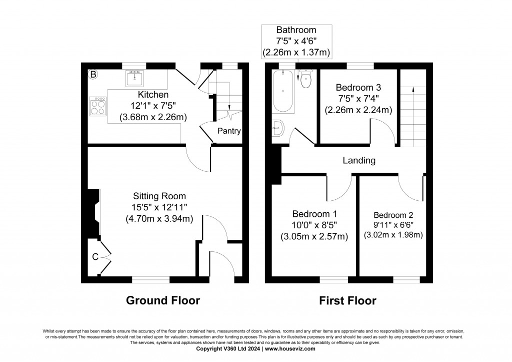 Floorplans For George Street, Skipton