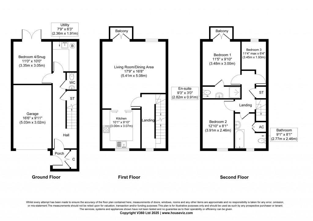 Floorplans For Wesley Place, Silsden