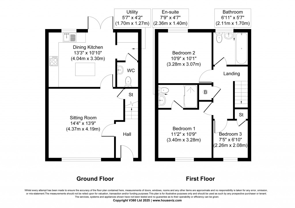 Floorplans For Jackson Row, Glusburn