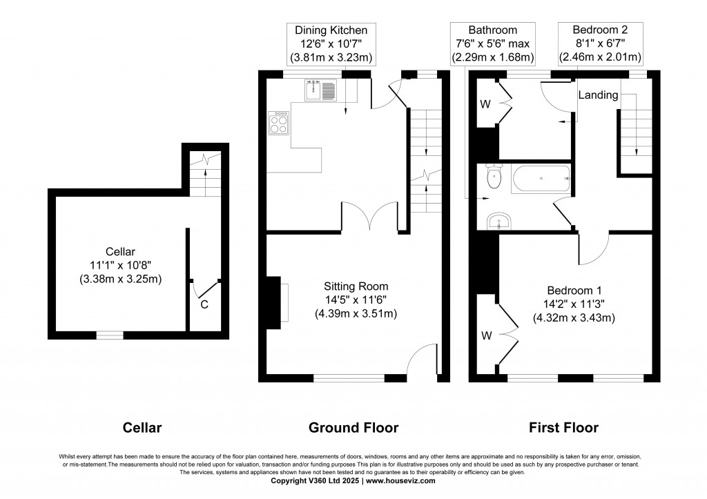 Floorplans For Spring Bank, Crosshills Road, Cononley