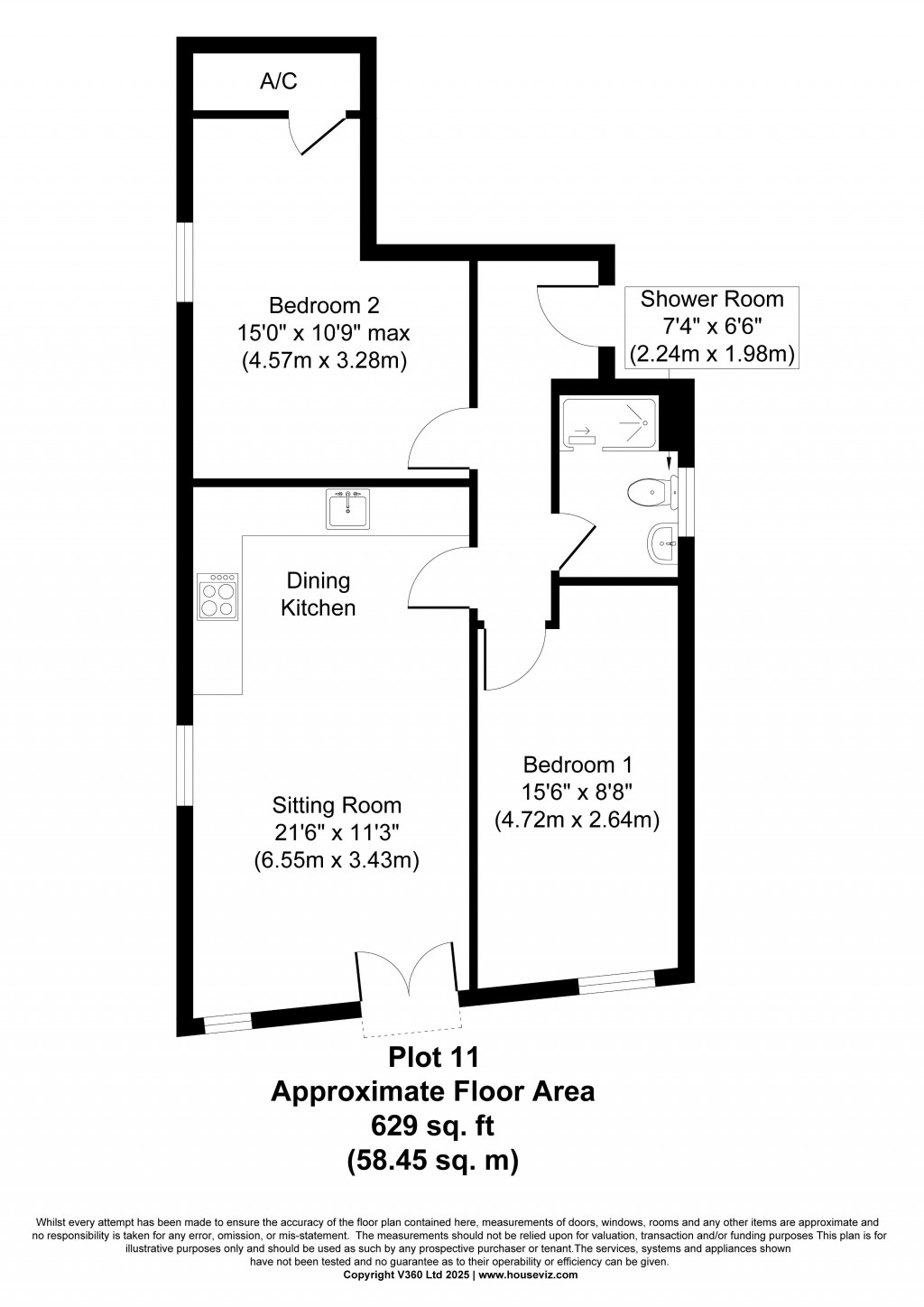 Floorplans For Plot 11 Baildon Mills, Baildon