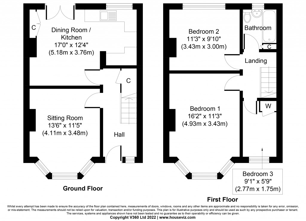 Floorplans For Brown Bank Terrace, Cross Hills