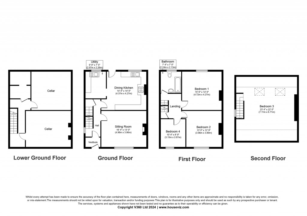 Floorplans For Jackson Street, Sutton-in-Craven
