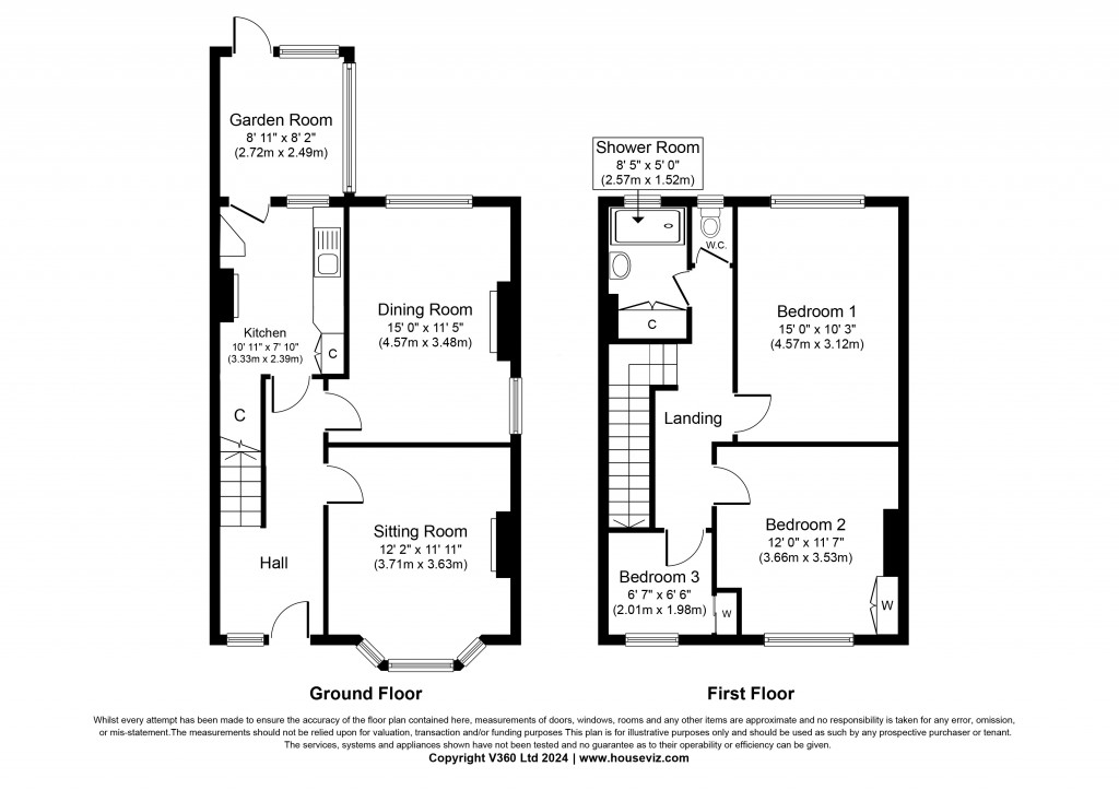Floorplans For Ryeland Street, Cross Hills