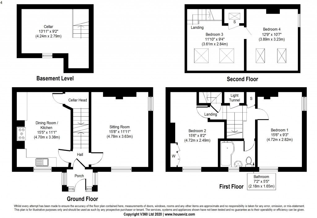 Floorplans For Croft Head Terrace, Glusburn