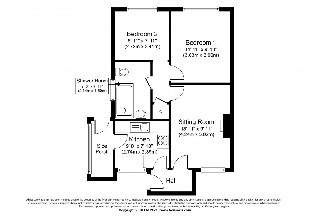 Floorplans For Park Drive, Sutton-in-Craven