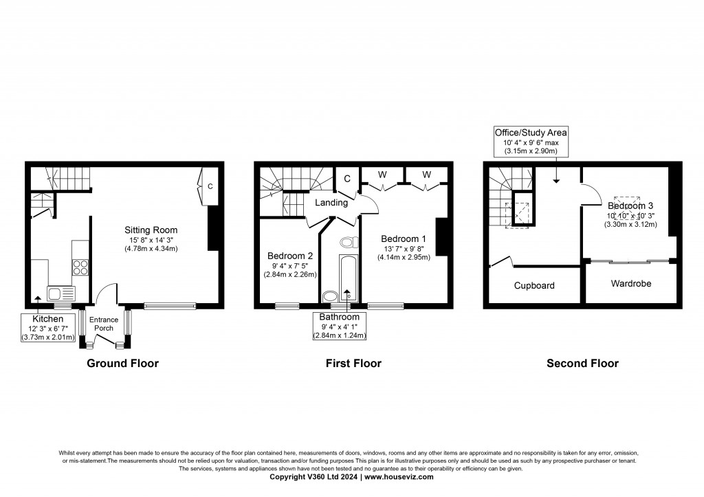 Floorplans For Croft Head Terrace, Glusburn