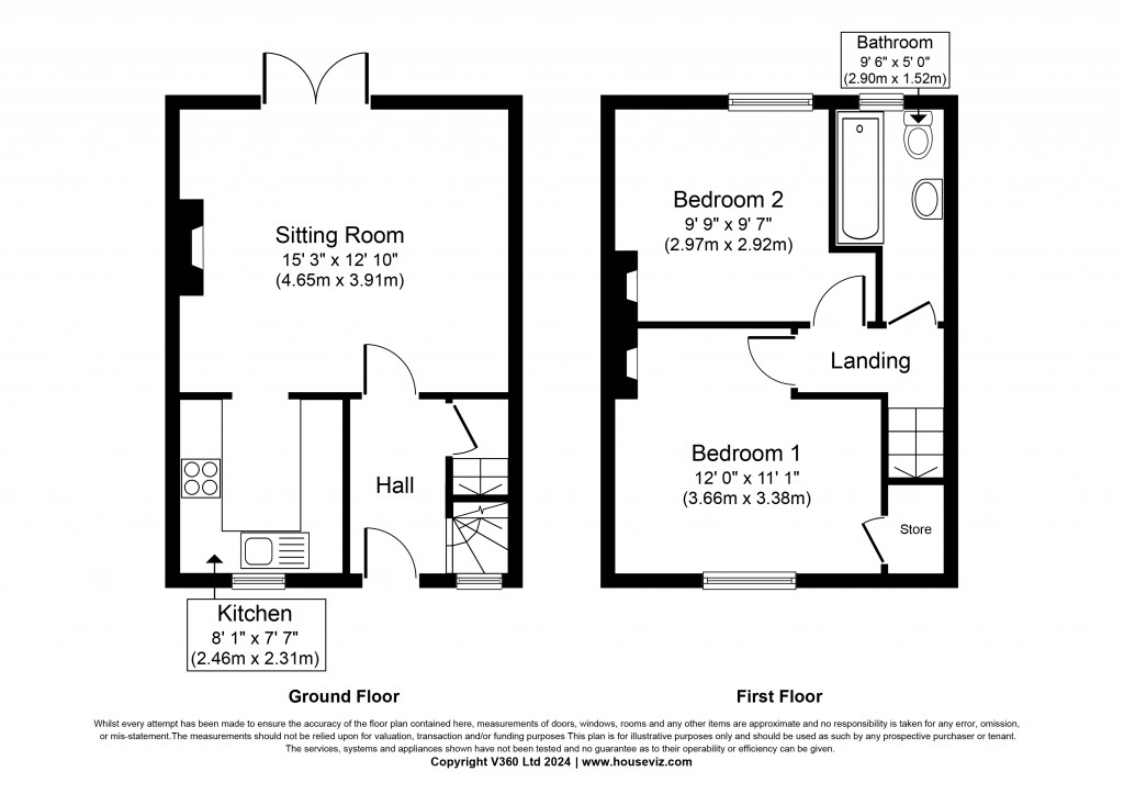 Floorplans For Lodge Street, Glusburn