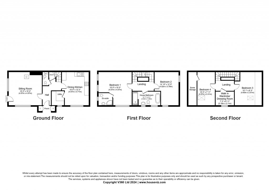 Floorplans For Cartmel Lane, Steeton