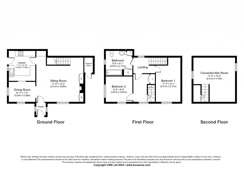 Floorplans For High Street, 25 High Street, Steeton